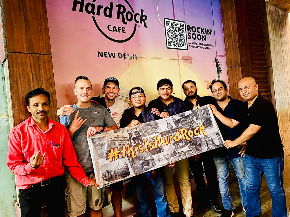 Hard Rock Cafe New Delhi Relocation Manager with Jan-Philipp Scherwat and Kay Kalkbrenner