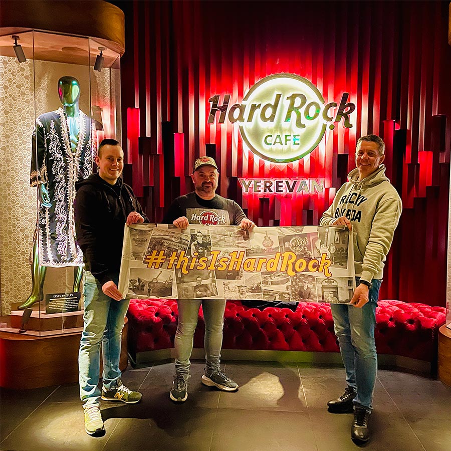 Hard Rock Cafe Yerevan with Jan-Philipp Scherwat, Didier Caudron and John Schäfer