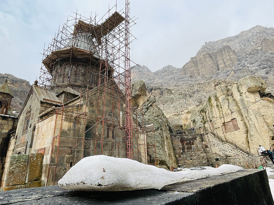 Monastery Geghard in Armenia (2023)