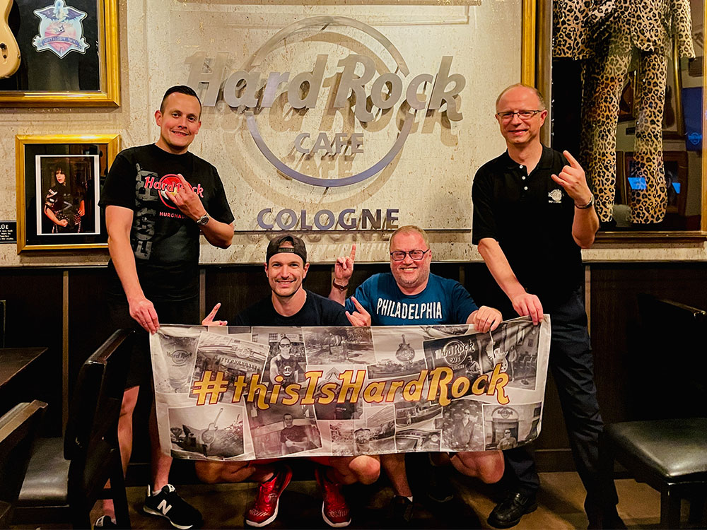 Hard Rock Cafe Cologne with Jan-Philipp Scherwat, Kay Kalkbrenner, George Ryzinsky and Karsten Barf