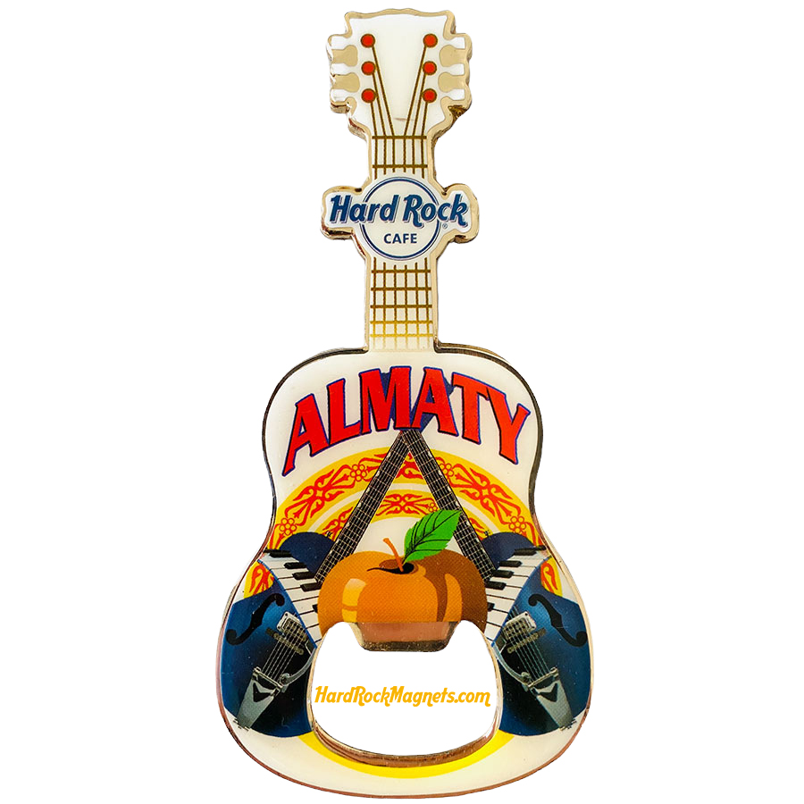 Hard Rock Cafe Almaty V+ Bottle Opener Magnet No. 1