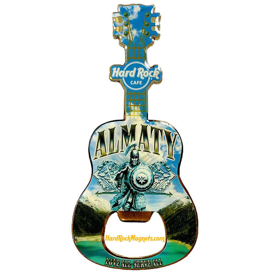 Hard Rock Cafe Almaty V+ Bottle Opener Magnet No. 2