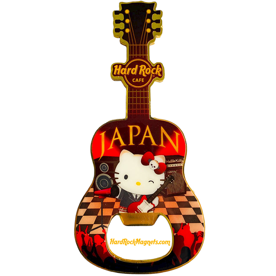 Hard Rock Cafe Japan V+ Bottle Opener Magnet No. 1
