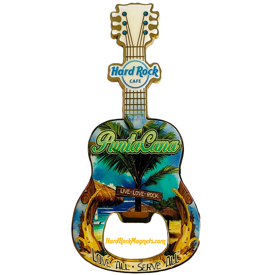 Hard Rock Cafe Punta Cana V+ Bottle Opener Magnet No. 1