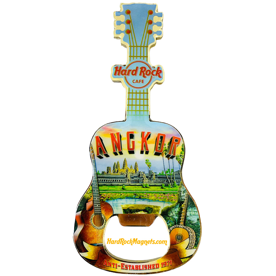 Hard Rock Cafe Angkor V+ Bottle Opener Magnet No. 3