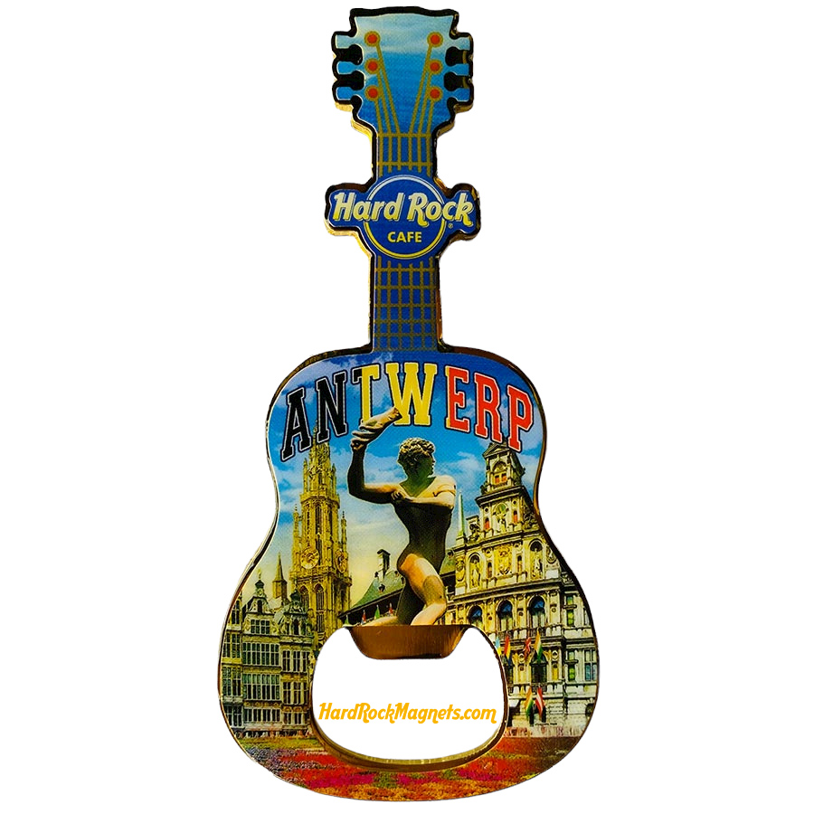 Hard Rock Cafe Antwerp V+ Bottle Opener Magnet No. 2 (V20 version)