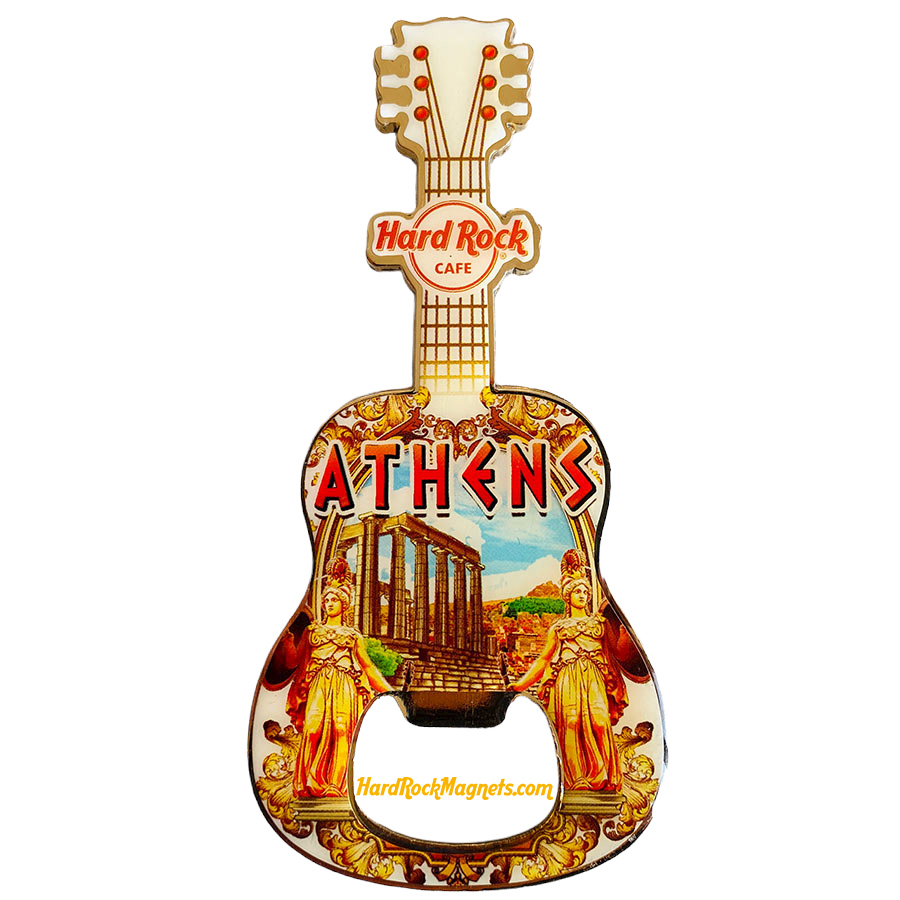 Hard Rock Cafe Athens V+ Bottle Opener Magnet No. 1 (V15)