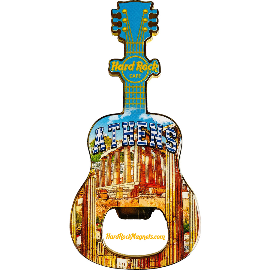 Hard Rock Cafe Athens V+ Bottle Opener Magnet No. 3 (V20 version)