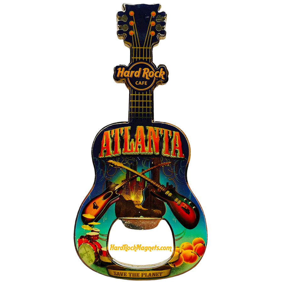Hard Rock Cafe Atlanta V+ Bottle Opener Magnet No. 1 (V8)