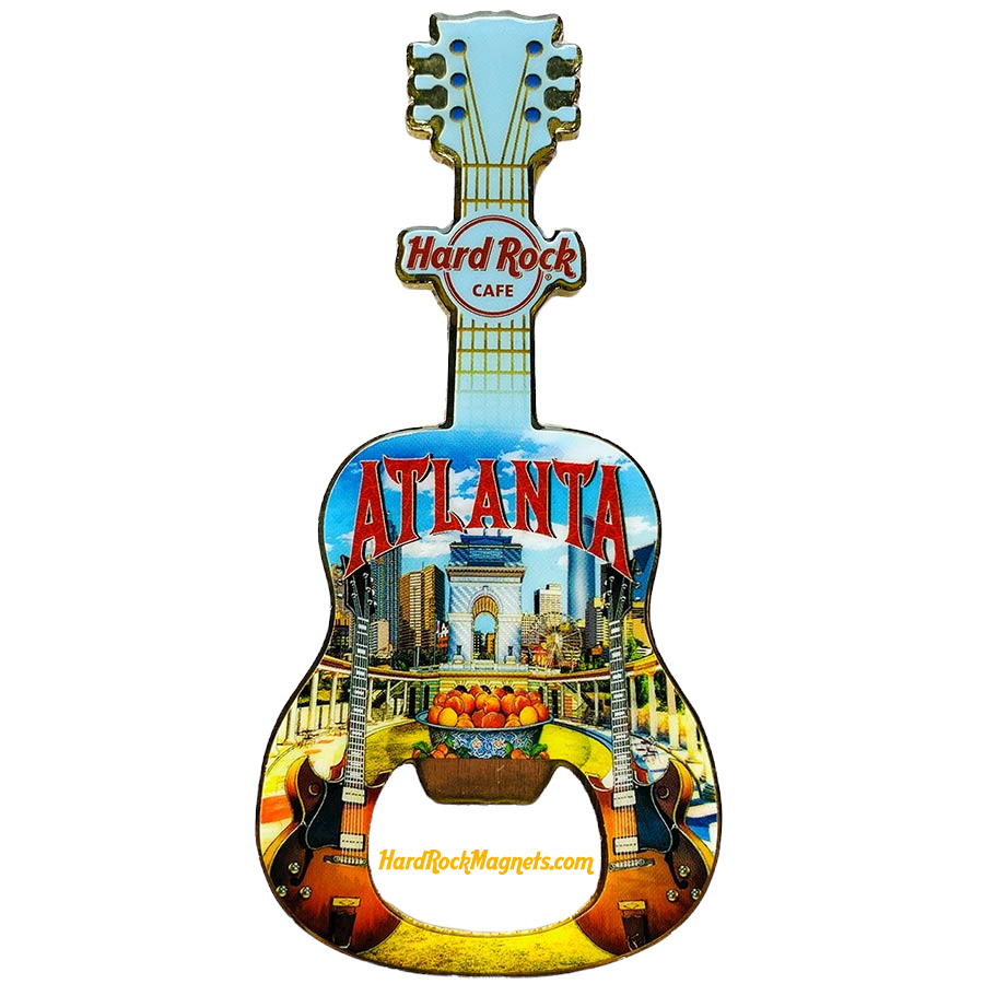 Hard Rock Cafe Atlanta V+ Bottle Opener Magnet No. 4 (V17)