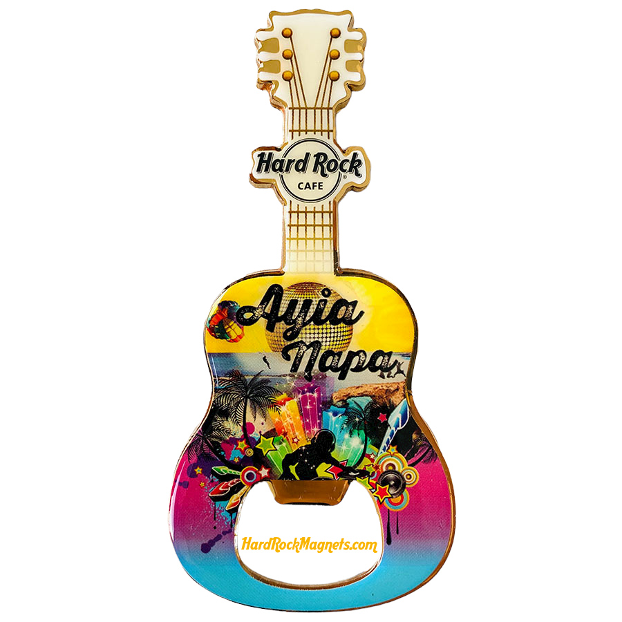 Hard Rock Cafe Ayia Napa V+ Bottle Opener Magnet No. 1