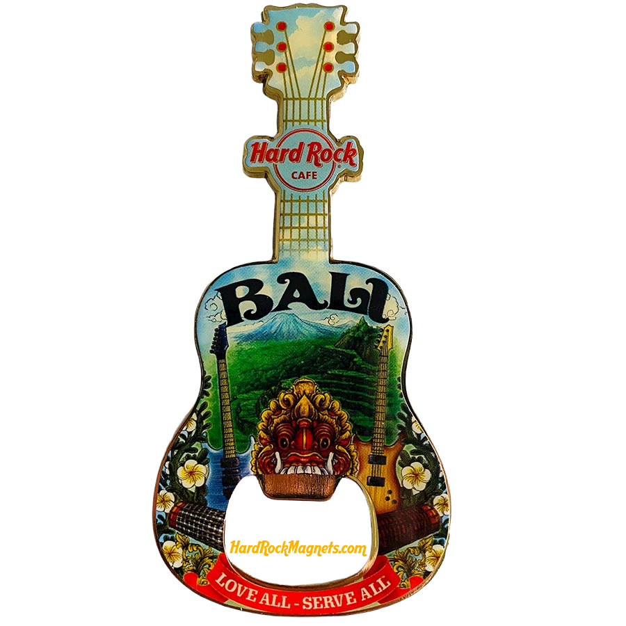 Hard Rock Cafe Bali V+ Bottle Opener Magnet No. 1