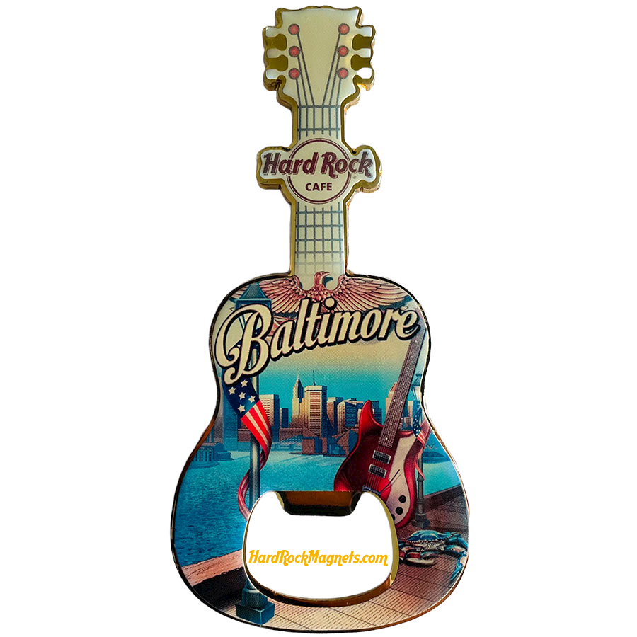 Hard Rock Cafe Baltimore V+ Bottle Opener Magnet No. 3 (V14 version)