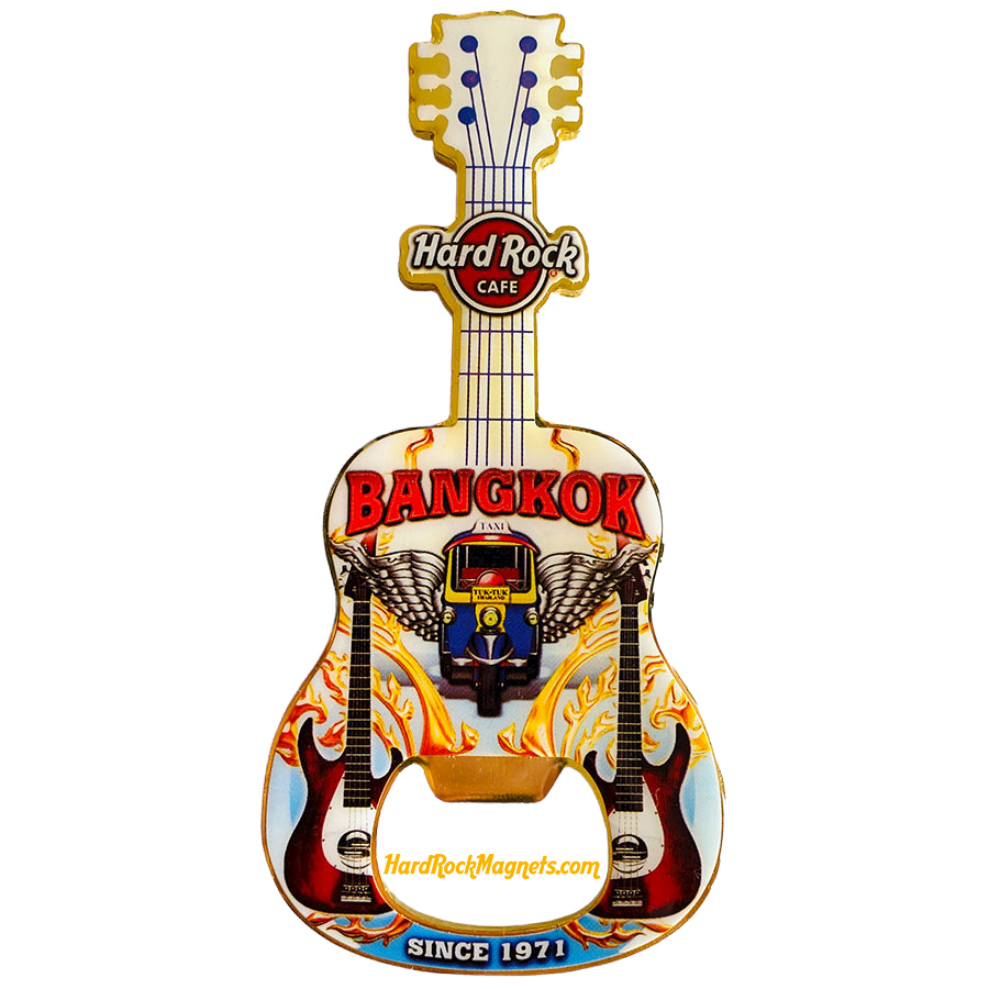 Hard Rock Cafe Bangkok V+ Bottle Opener Magnet No. 6