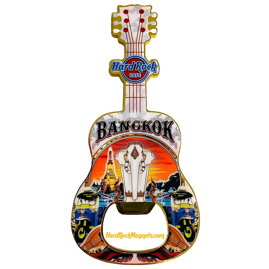 Hard Rock Cafe Bangkok V+ Bottle Opener Magnet No. 9