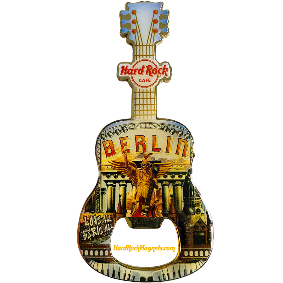 Hard Rock Cafe Berlin V+ Bottle Opener Magnet No. q