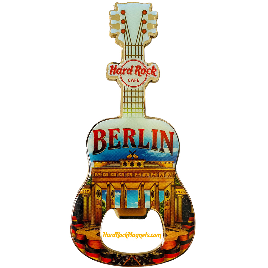 Hard Rock Cafe Berlin V+ Bottle Opener Magnet No. 2