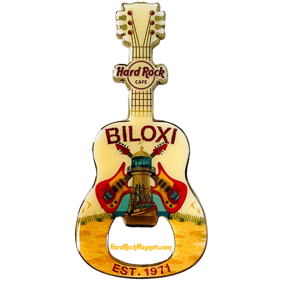 Hard Rock Cafe Biloxi V+ Bottle Opener Magnet No. 2 (V13 version)