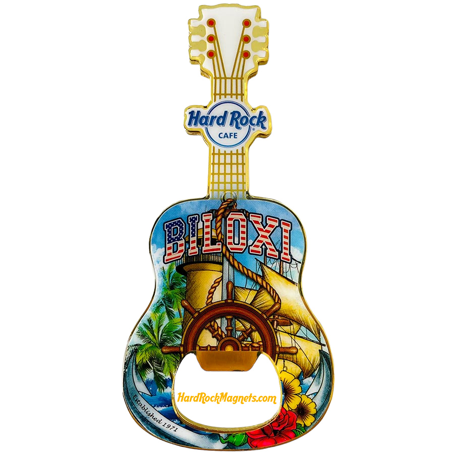 Hard Rock Cafe Biloxi V+ Bottle Opener Magnet No. 5 (V20 version)