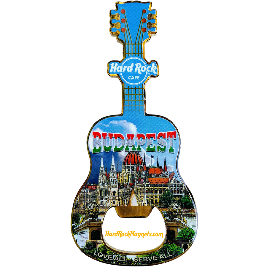 Hard Rock Cafe Budapest V+ Bottle Opener Magnet No. 2 (V20 version)