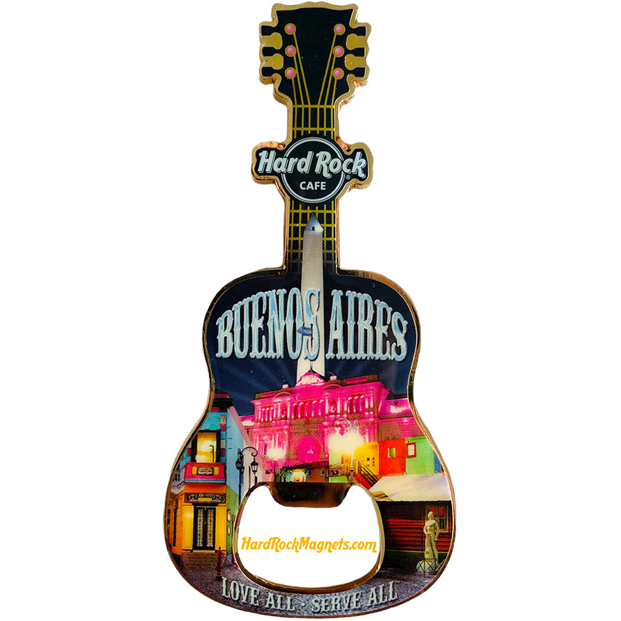 Hard Rock Cafe Buenos Aires V+ Bottle Opener Magnet No. 3
