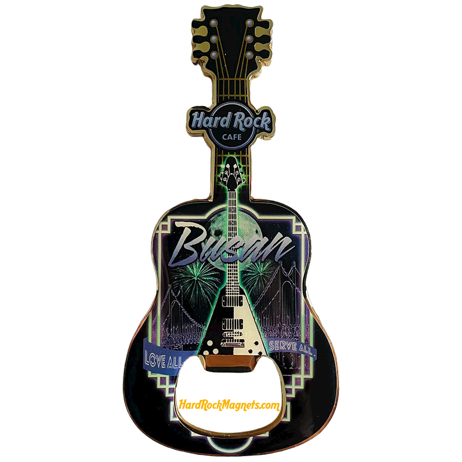 Hard Rock Cafe Busan V+ Bottle Opener Magnet No. 1