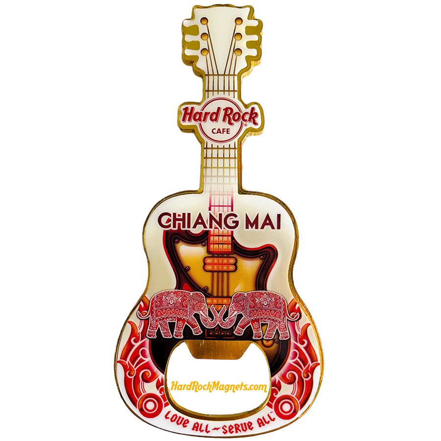 Hard Rock Cafe Chiang Mai V+ Bottle Opener Magnet No. 1