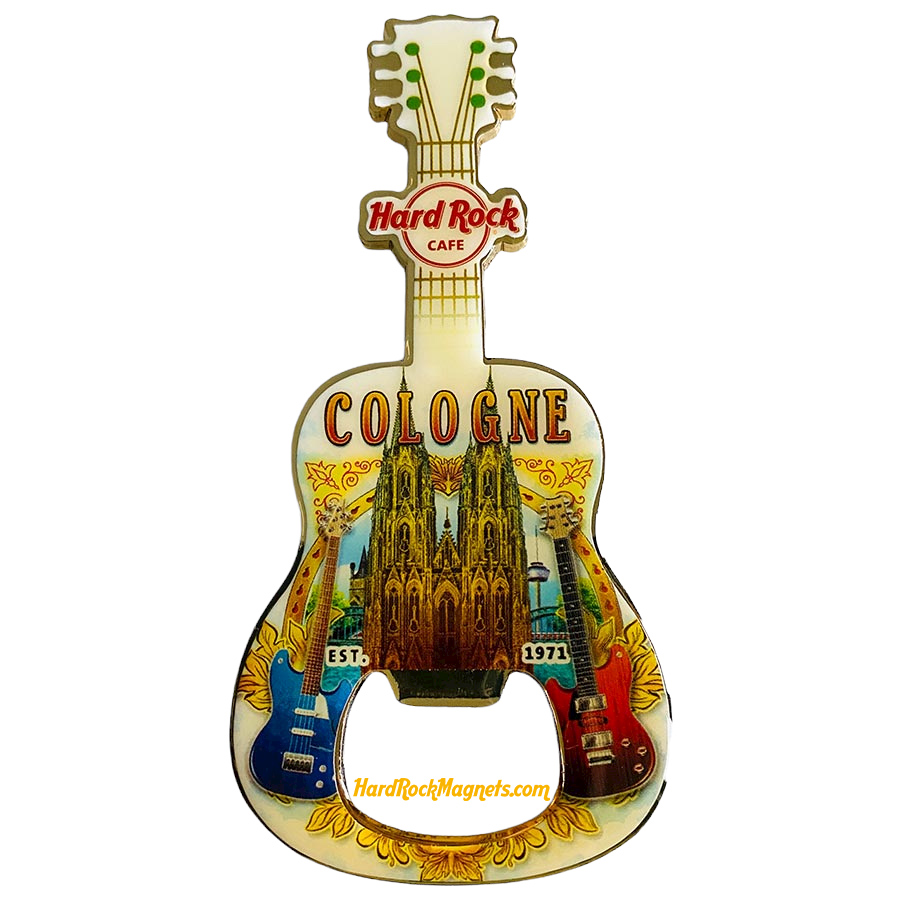 Hard Rock Cafe Cologne V+ Bottle Opener Magnet No. 1 (V14 version)