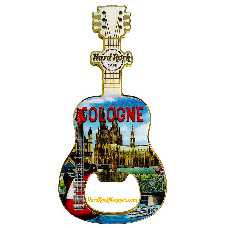 Hard Rock Cafe Cologne V+ Bottle Opener Magnet No. 3 (V16 version)