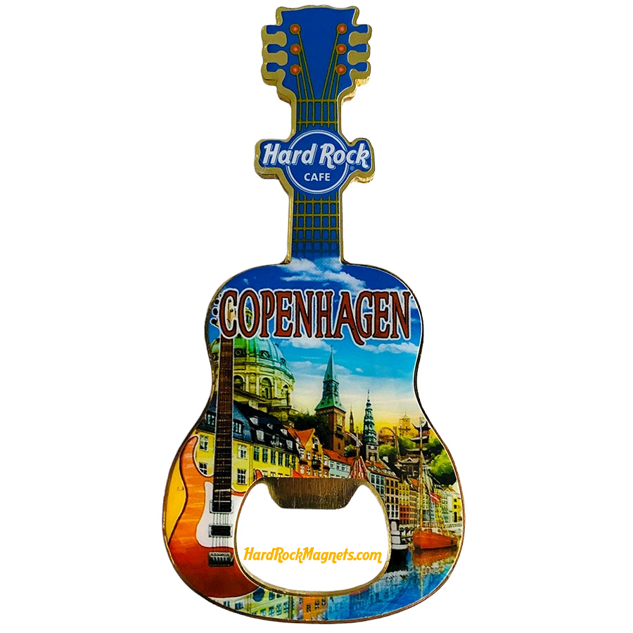 Hard Rock Cafe Copenhagen V+ Bottle Opener Magnet No. 3