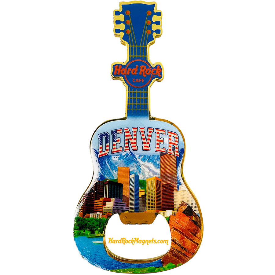 Hard Rock Cafe Denver V+ Bottle Opener Magnet No. 4 (V20 version)