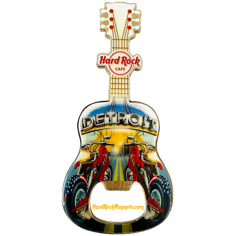Hard Rock Cafe Detroit V+ Bottle Opener Magnet No. 3 (V15 version)