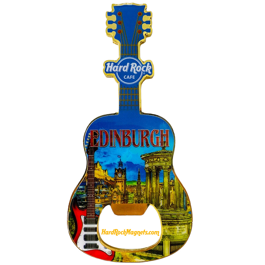 Hard Rock Cafe Edinburgh V+ Bottle Opener Magnet No. 3 (V16 version)