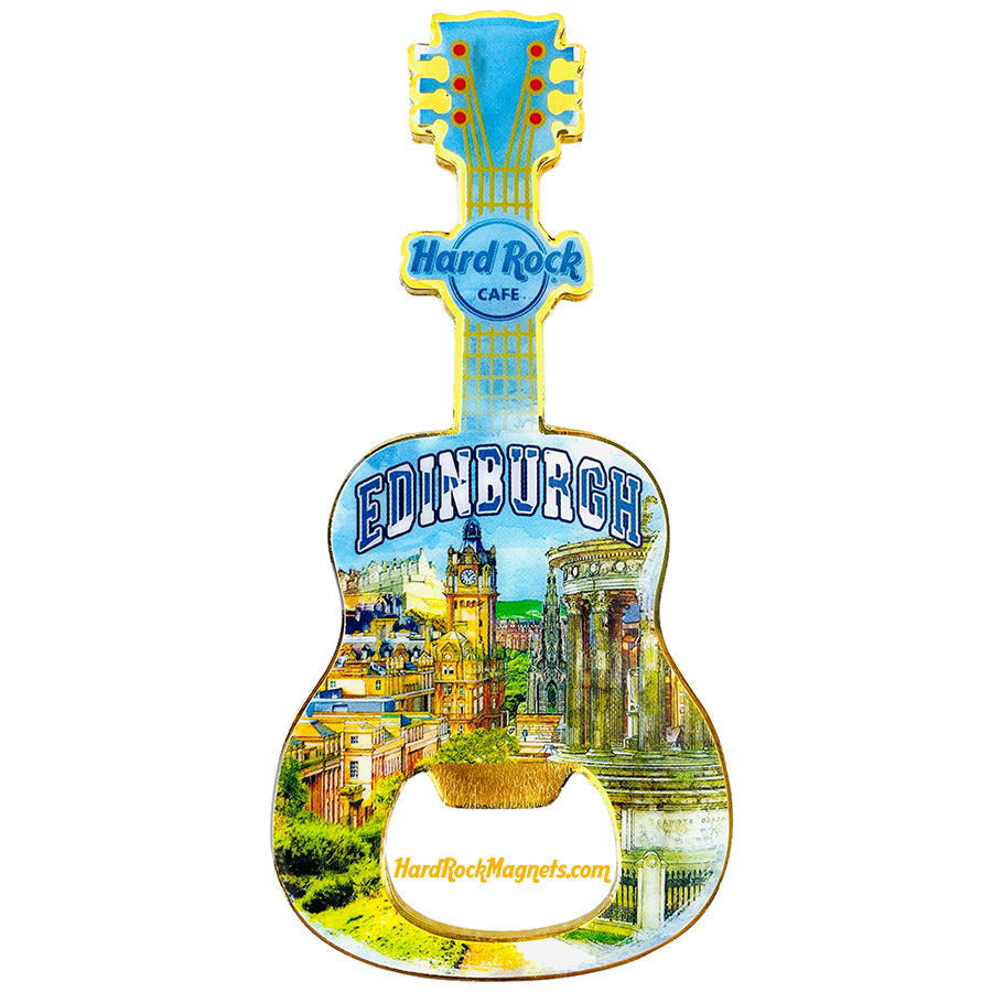 Hard Rock Cafe Edinburgh V+ Bottle Opener Magnet No. 4 (V20 version)