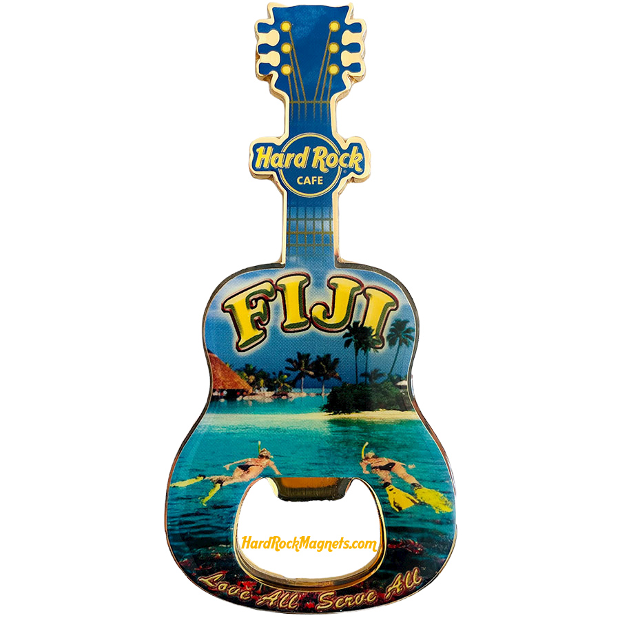 Hard Rock Cafe Fiji V+ Bottle Opener Magnet No. 3