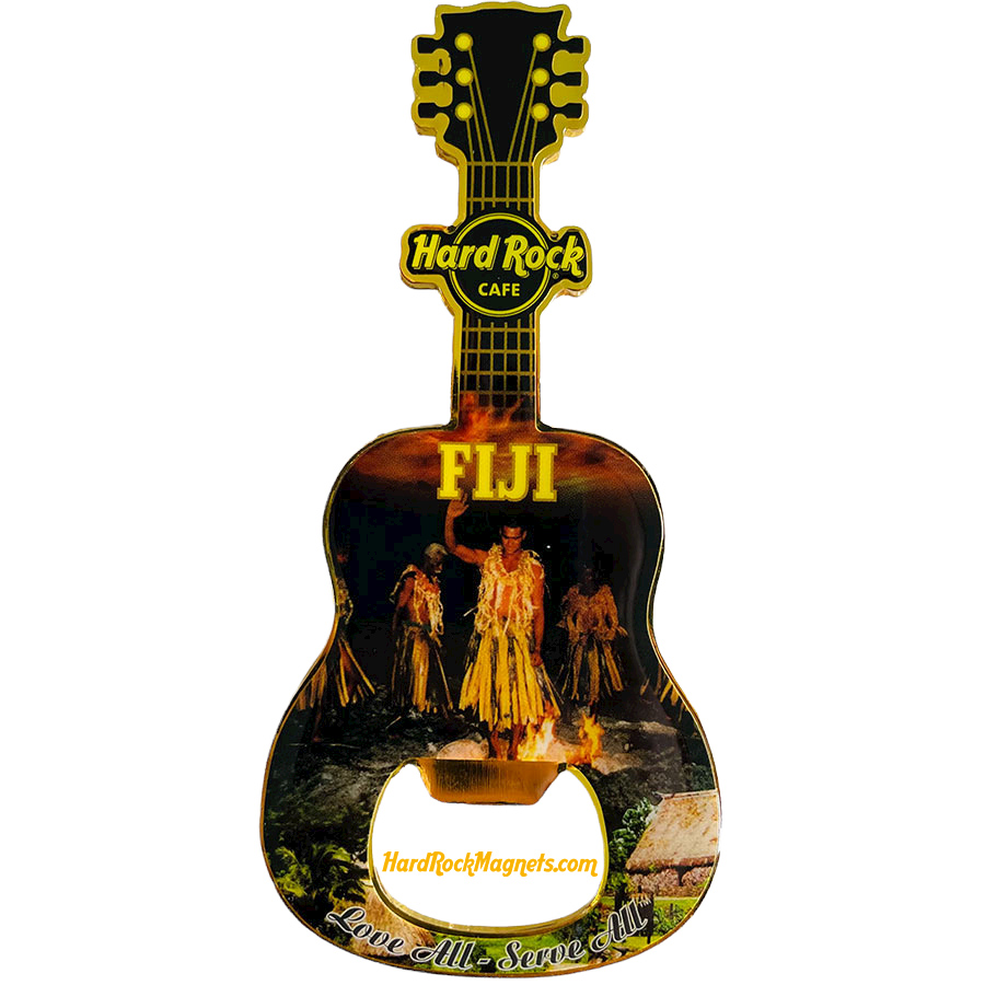 Hard Rock Cafe Fiji V+ Bottle Opener Magnet No. 6