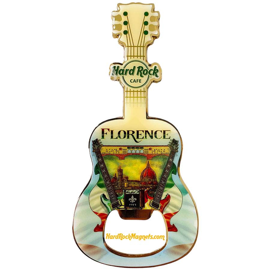 Hard Rock Cafe Florence V+ Bottle Opener Magnet No. 3 (V14 version)
