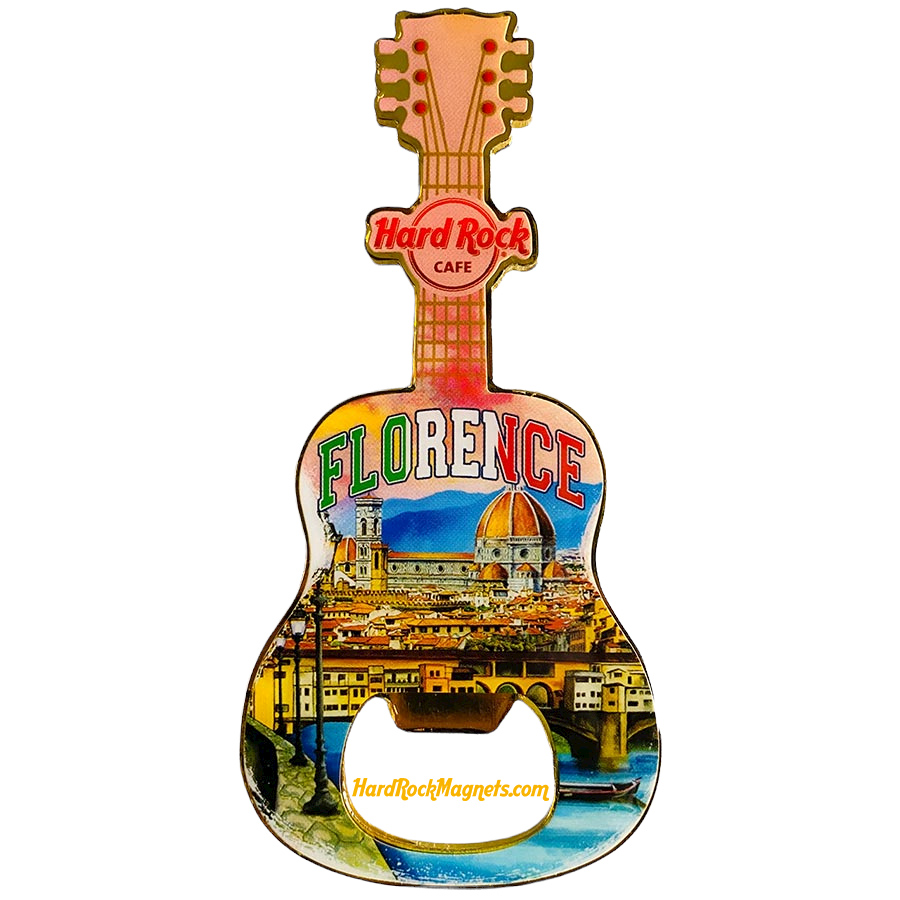 Hard Rock Cafe Florence V+ Bottle Opener Magnet No. 5 (V20 version)