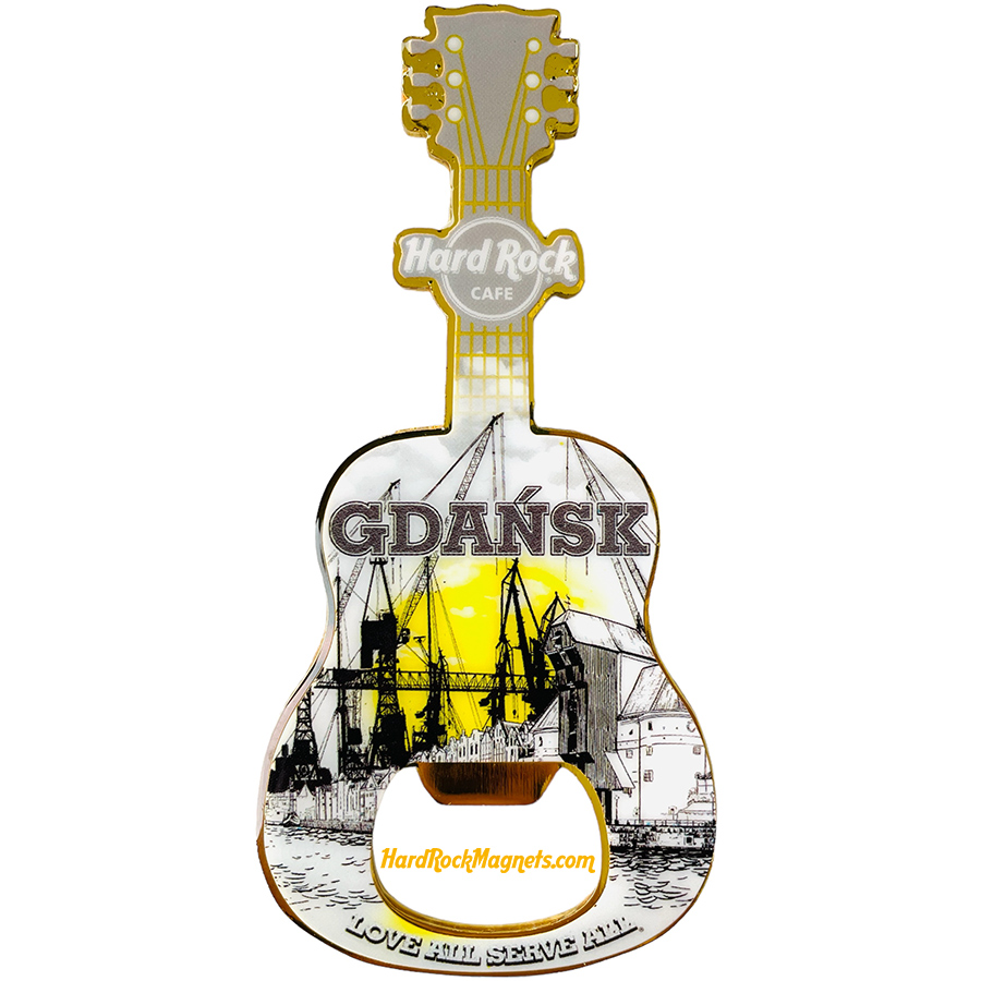 Hard Rock Cafe Gdansk V+ Bottle Opener Magnet No. 2 (V20 Version)