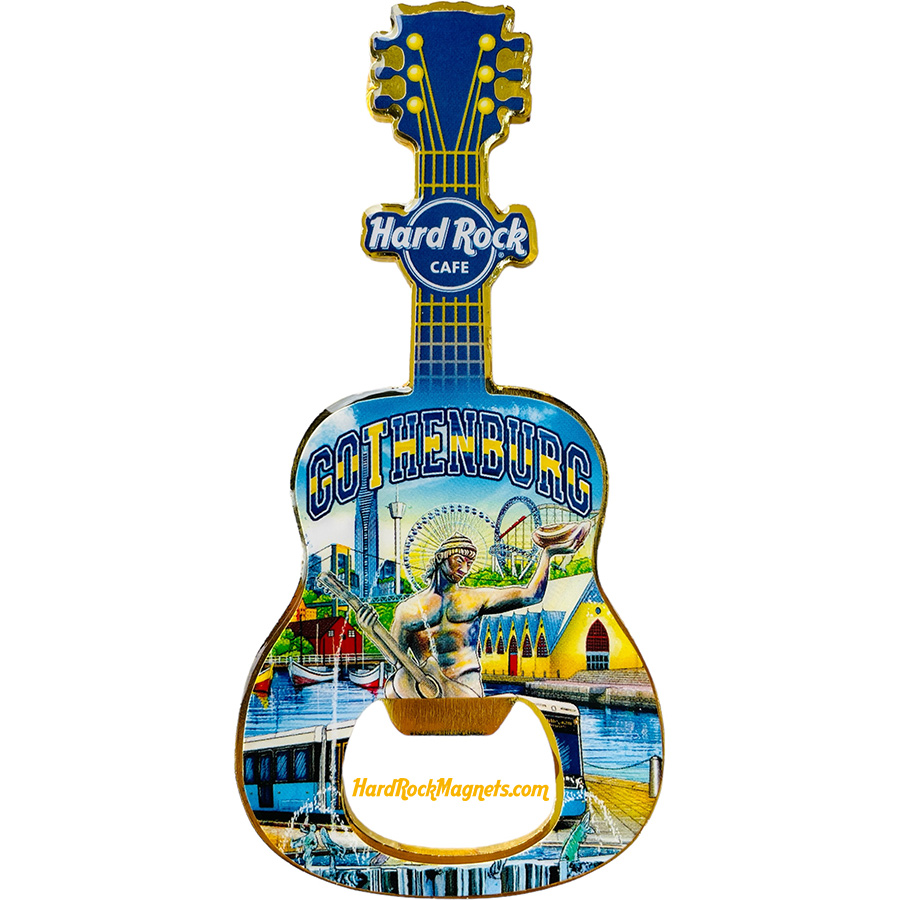Hard Rock Cafe Gothenburg V+ Bottle Opener Magnet No. 9 (V20 Version)