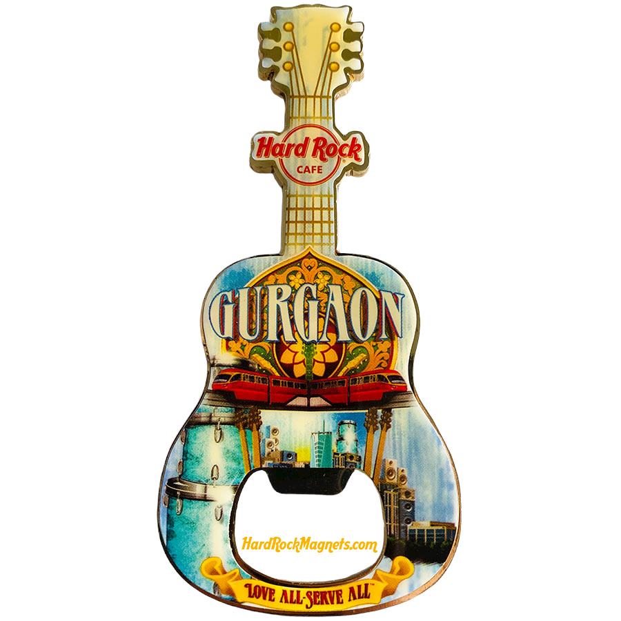Hard Rock Cafe Gurgaon V+ Bottle Opener Magnet No. 1