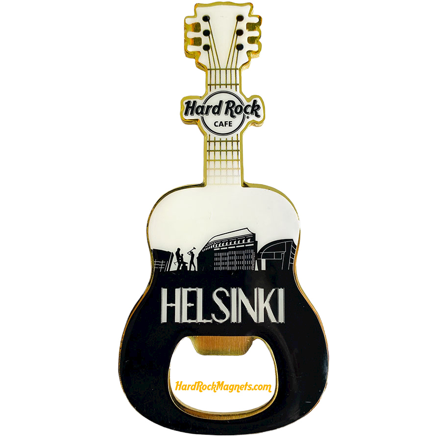 Hard Rock Cafe Helsinki V+ Bottle Opener Magnet No. 5