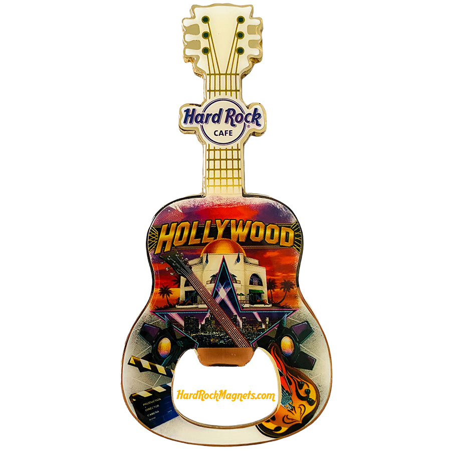 Hard Rock Cafe Hollywood UCW V+ Bottle Opener Magnet No. 3
