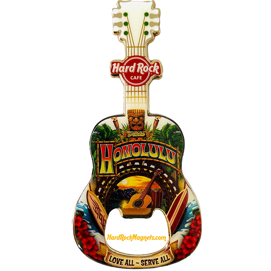 Hard Rock Cafe Honolulu V+ Bottle Opener Magnet No. 3 (V13 version)