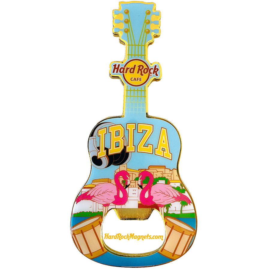 Hard Rock Cafe Ibiza V+ Bottle Opener Magnet No. 3