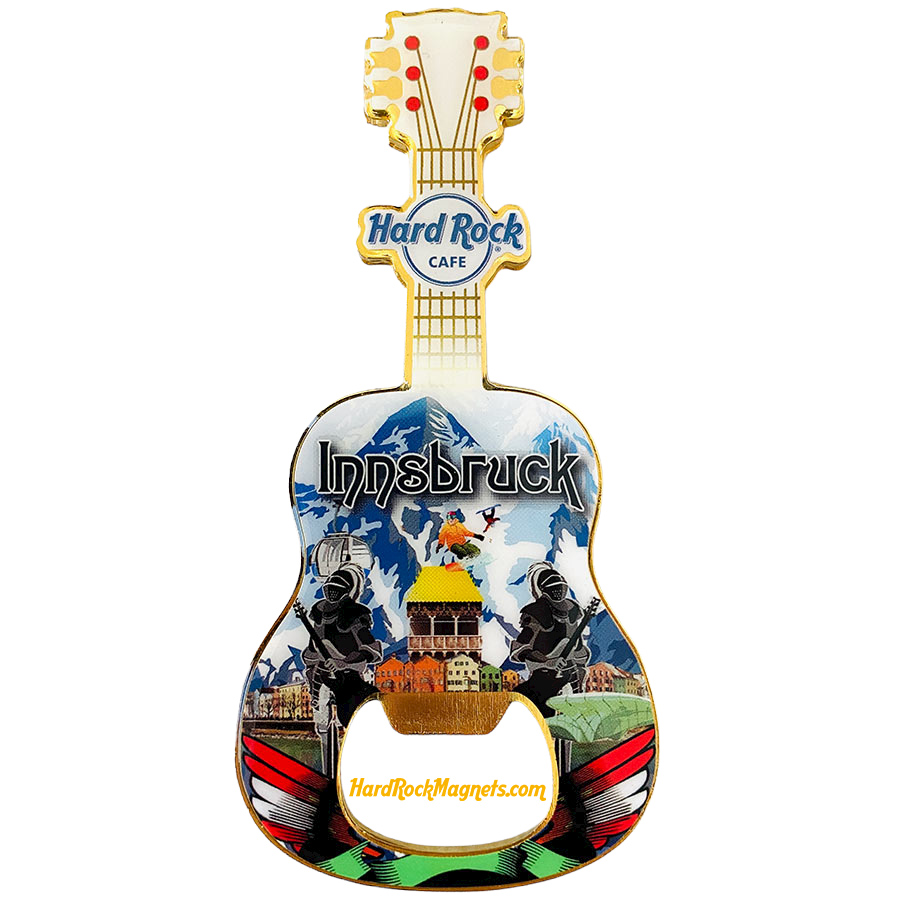 Hard Rock Cafe Innsbruck V+ Bottle Opener Magnet No. 1