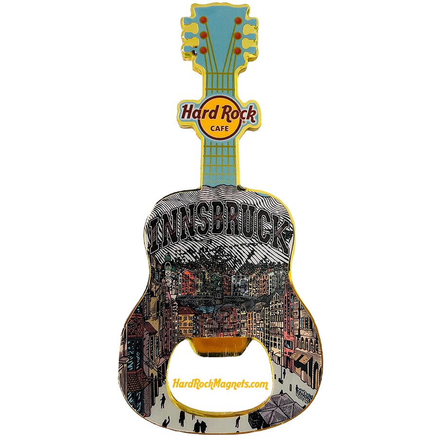 Hard Rock Cafe Innsbruck V+ Bottle Opener Magnet No. 2 (V20 version)