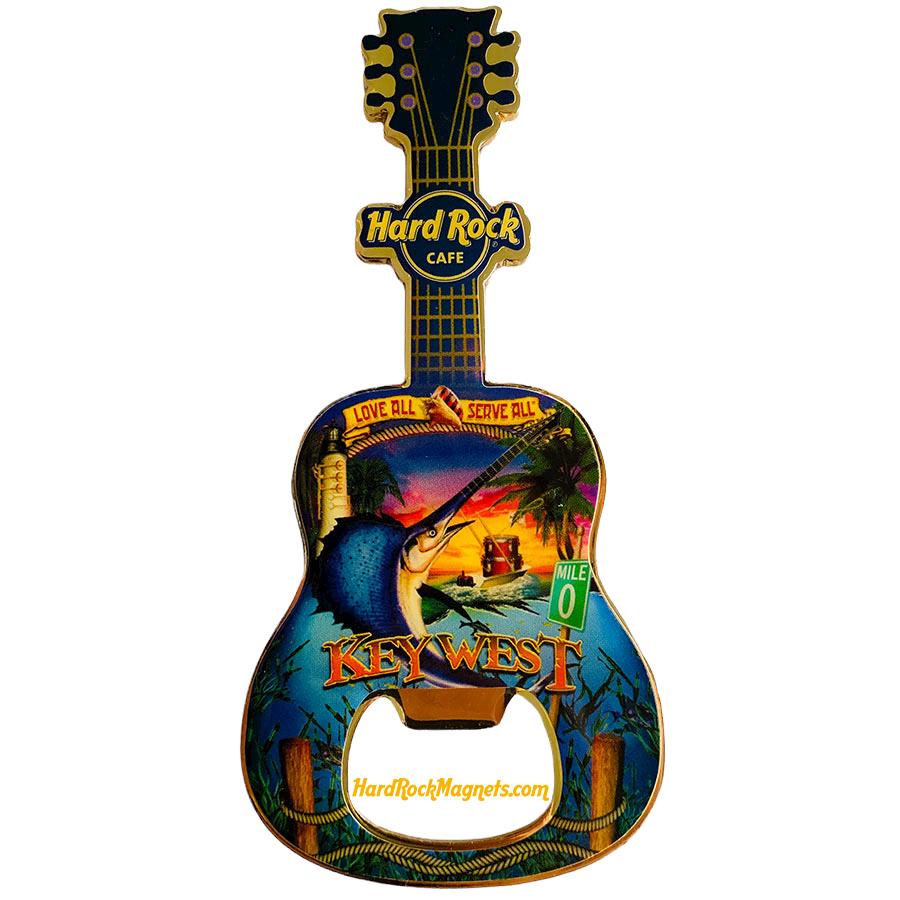 Hard Rock Cafe Key West V+ Bottle Opener Magnet No. 1 (V8 version)