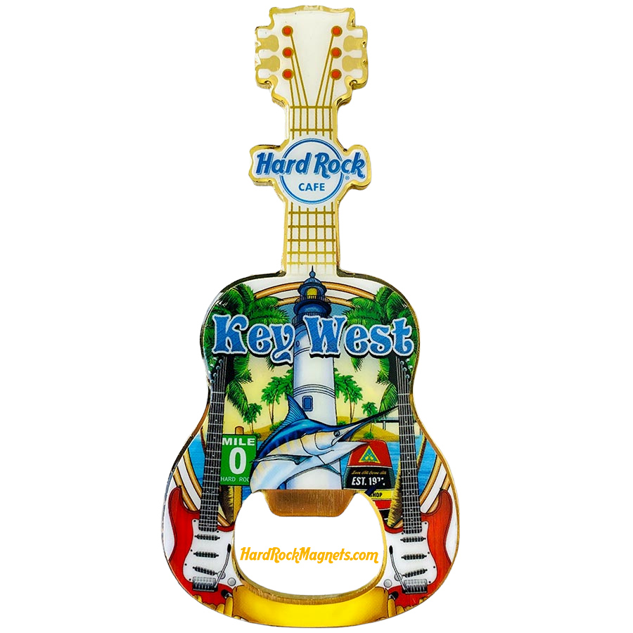 Hard Rock Cafe Key West V+ Bottle Opener Magnet No. 4