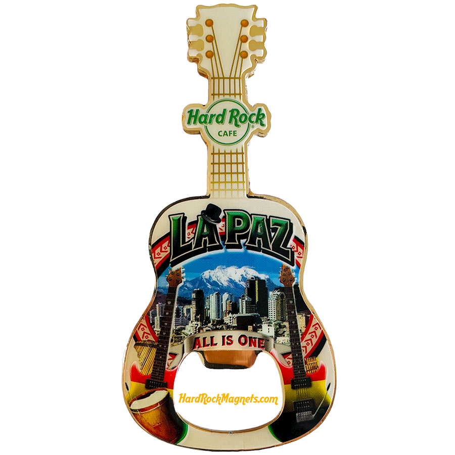 Hard Rock Cafe La Paz V+ Bottle Opener Magnet No. 1
